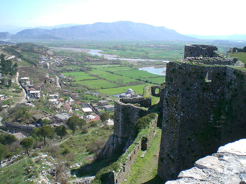 The Fortress of Shkodra (photo: Robert Elsie, March 2008).