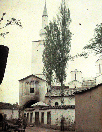 The Levishka Church in Prizren converted into a mosque (Photo: Auguste Léon, 1913).