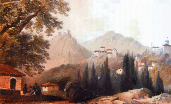 View of Paramythia by George de la Poer Beresford, 1855.