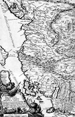 Map of Albania by Giacomo Cantelli, 1684.