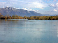 Drin River landscape (Photo: Robert Elsie, November 2010).