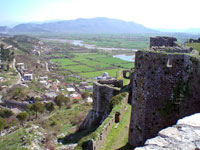 View from the fortress of Shkodra (Photo: Robert Elsie, March 2008)