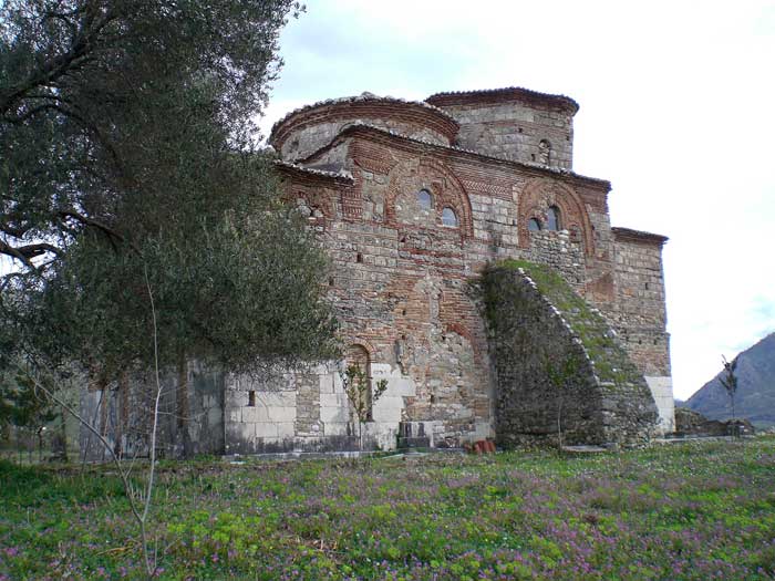 The Church of Mesopotam east of Saranda (Photo: Robert Elsie, March 2008).