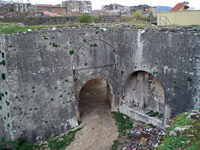 Entrance to the Ali Pasha’s fortress of Tepelena (Photo: Robert Elsie, March 2008)