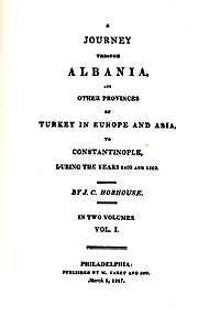 "Byron in Albanian Dress" by Thomas Phillips, ca. 1835.
