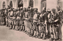 "The Highlanders of High Albania." Postcard.