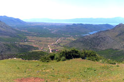 View of Hoti and Lake Shkodra from Brigjja e Hotit (Photo: Robert Elsie, May 2013).