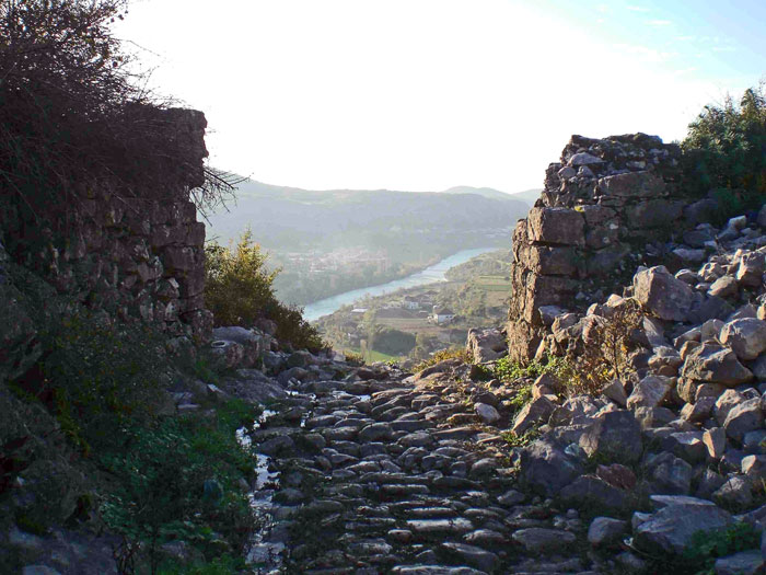 Gates of the ancient fortress of Drivasto (Drisht) near Shkodra (Photo: Robert Elsie, November 2010).