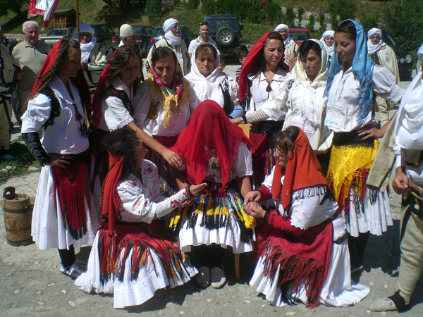 The women of the Rugova highlands. Rugova Folklore Ensemble. (Photo: Robert Elsie, August 2010)