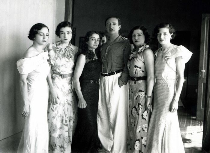 King Zog and his sisters (Photo: Marubbi, 1936)