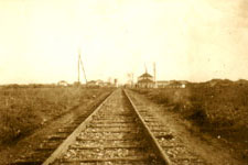 The railway line at Ferizaj in Kosova, 1903 (Photo: Franz Baron Nopcsa).