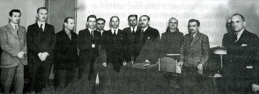 Albanisches Kabinett unter Mehdi Frashëri, Oktober 1943.