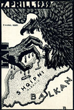 Anti-Italian poster in occupied Albania Anti-Italian poster in occupied Albania